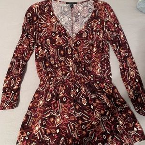 Aztec printed romper